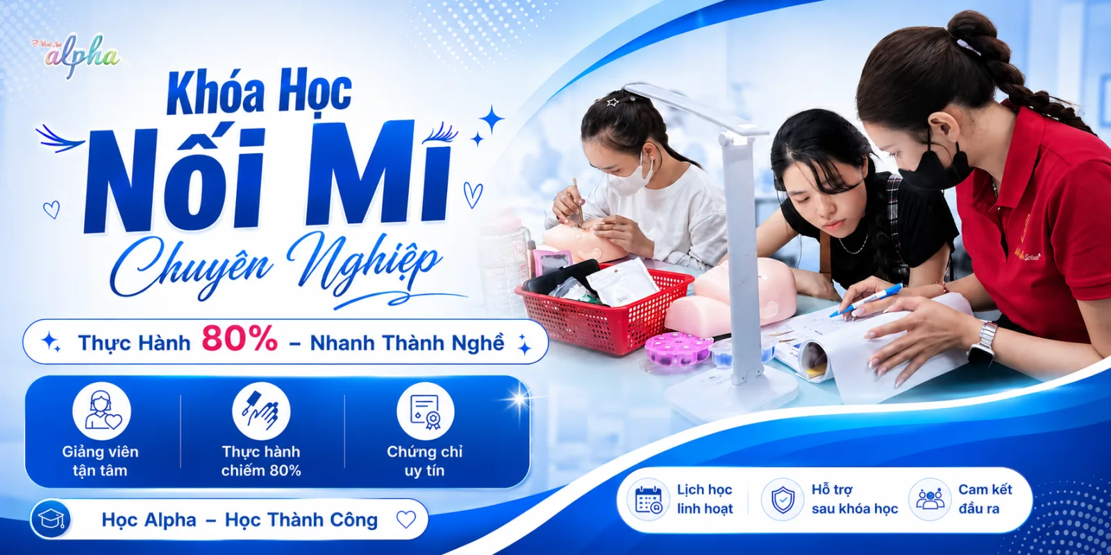 khóa học nối mi tại World Nail Alpha